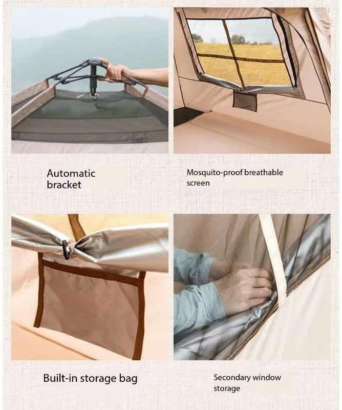 Camping Tent Cabin Tent 2 Person Backpacking Tent Lightweight 4 Season Camping Tent for Outdoor Mountaineering