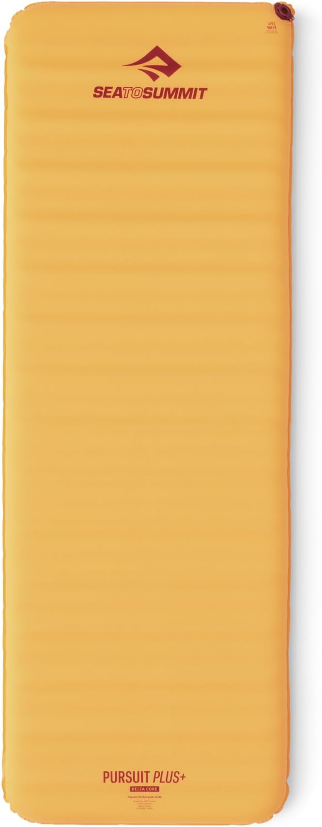 Sea to Summit Pursuit Plus Extra-Thick Self-Inflating Sleeping Mat for Camping and Backpacking, Rectangular - Regular (72 x 25 x 3 inches)