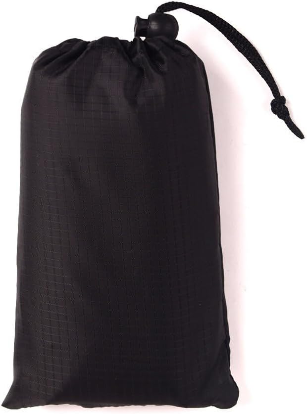 Outside Camping Rain Tarp, Waterproof Portable Tarp Shelter Rain Tarp Sun Shade Shelter for Outdoor Adventures(Black 150x210CM)