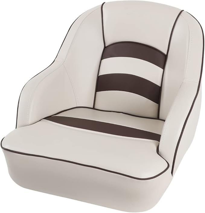 Bucket Pontoon Boat Seat (Tan/Brown)