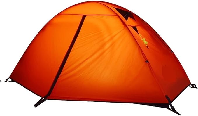 Ultralight 1 Person Backpacking Tent 4 Season Waterproof Camping Double Layer Cold Weather Easy Set Up Tents for Family Camp, Hiking, Hunting Outdoor Mountaineering Travel