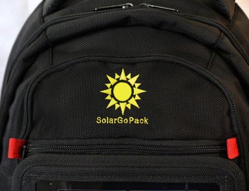 solar powered backpack, charge mobile devices, Take Your Power with You - Stay Charged My Friends !! - Black