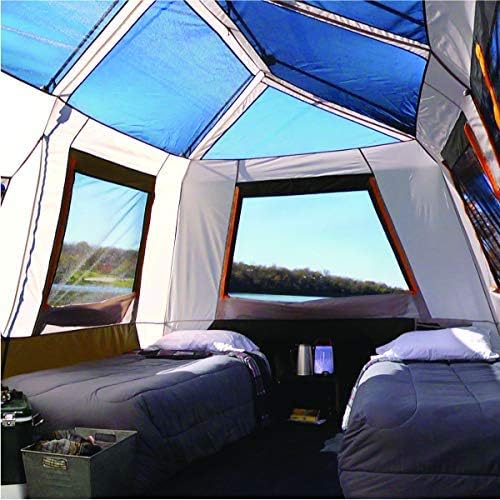 Bushnell Instant Tent | 6 Person / 9 Person / 12 Person Shield Series Instant Tents Cabin Design Perfect for 3 Season Family Camping, Hunting, and Fishing with Fast Setup | Instant Tents, Cabin Design, Family Camping, Hunting, Fishing, Fast Setup