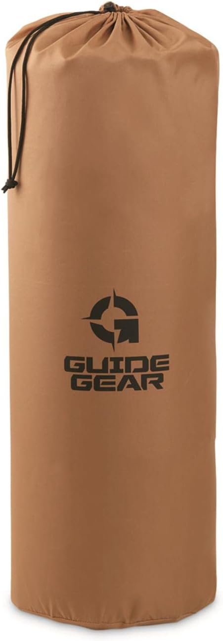 Guide Gear Self Inflating Sleeping Pad Single, 3-inch Foam Padding, Portable, Camping, Backpacking, Hunting, Tent Accessories