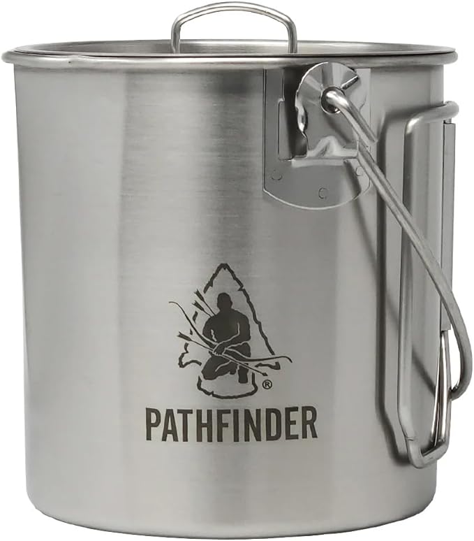 The Pathfinder School Stainless Steel Bush Pot and Lid Set (32 ounce)