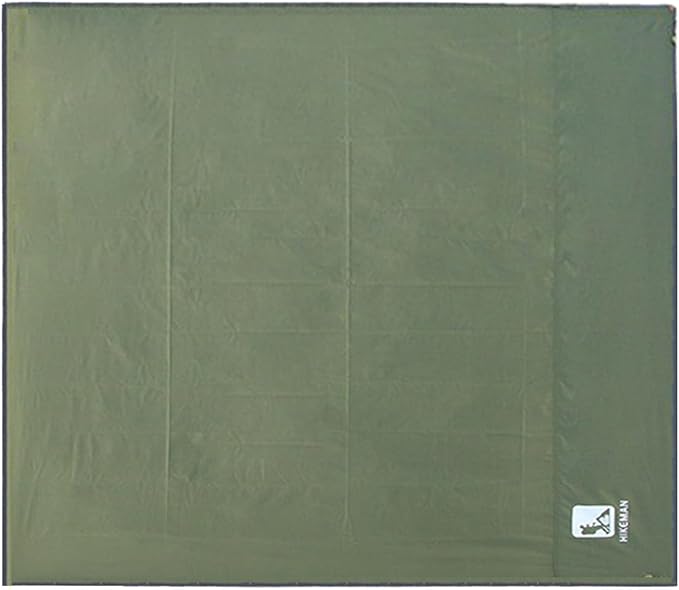 Bringsine Bringsine Waterproof Camping Tent Tarp-95"x83",4 in 1 Multifunctional Tent Mat Footprint for Camping,Hiking and Picnic,Ultralight & Foldable+Tent Stakes (Green, 95" x 83")