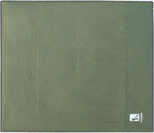 Bringsine Bringsine Waterproof Camping Tent Tarp-95"x83",4 in 1 Multifunctional Tent Mat Footprint for Camping,Hiking and Picnic,Ultralight & Foldable+Tent Stakes (Green, 95" x 83")