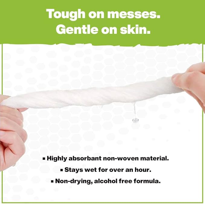 Crocodile Cloth Outdoor Cleaning Wipes – 80 Count Plant-Based Cloths (15"x10"), Skin Safe, Pre-Moistened, Aloe & Vitamin E Infused, Large, Absorbent, Multi-Surface Disposable Wipes