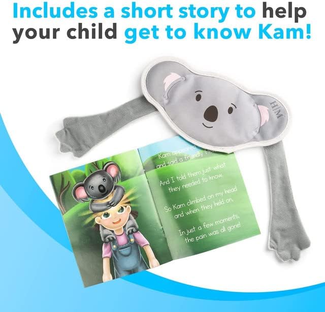 MyHalos® Kids Ice Packs for Boo Boos - Meet Kam Our Reusable Toddler Ice Pack - for Injuries, Bumps, Fevers - Colic Relief Ice Packs for Kids & Newborns with Free Story Book