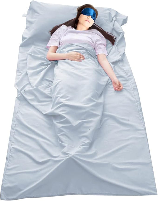 Sleeping Bag Liner Camping Travel Home Bed Sheet Lightweight Breathable Hotel Compact Sacks