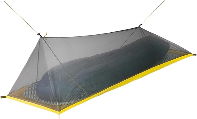 230g/260g Ultralight 1-Person Tent – 40D 210T Nylon 3-4 Season Camping Tent with Mesh Mosquito Net & Vent