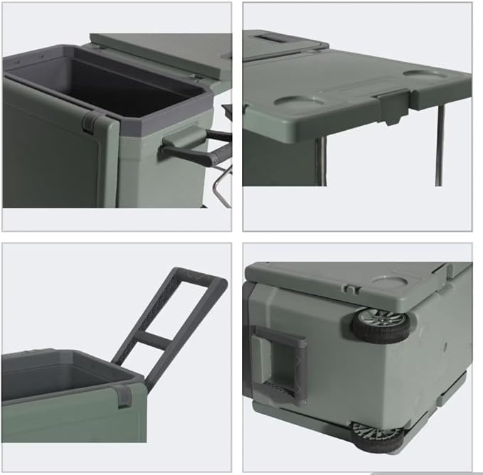 32Quart Camping Cooler Portable Cooling Box Suitable for BBQ Camping, picnics and Other Outdoor Activities