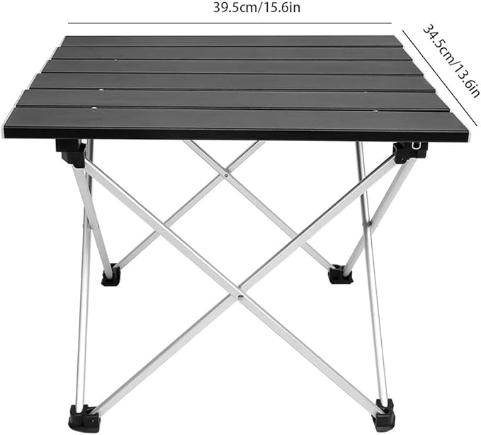 Camping Table, Folding Beach Table, Aluminium Alloy Portable Folding Table with Bag, Portable Beach Table, BBQ Camping Table Desks for Outdoor Picnic