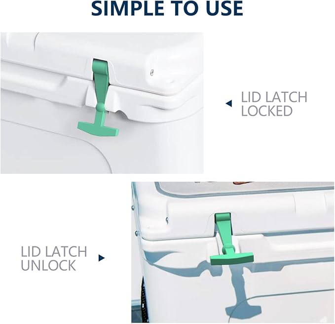 Replacement Lid Latches (2 Pack) Compatible with All Yeti,RTIC, Other Related Hard Coolers,Made of Premium Hard Durable Rubber, Easy to Install