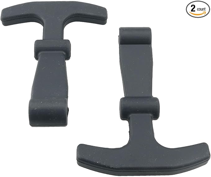 2PCS Black Cooler Latch Silicone Replacements Lid Door Lock Part Compatible with Yeti RTIC Cooler