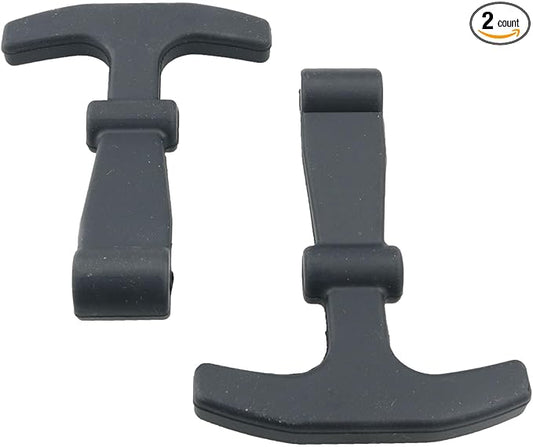 2PCS Black Cooler Latch Silicone Replacements Lid Door Lock Part Compatible with Yeti RTIC Cooler