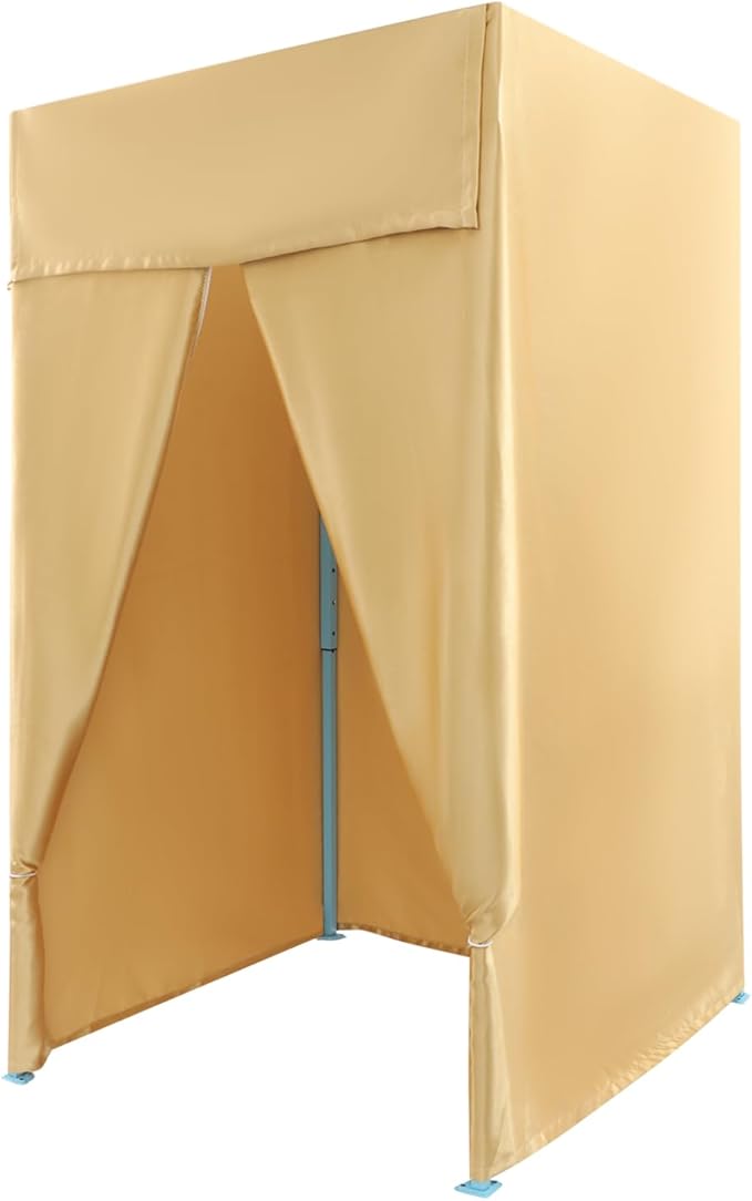 Portable Privacy Dressing Room Folding Fitting Room Portable Dressing Room Freestanding Foldable Changing Room with Curtain for Indoor Fashion Photoshoots, Camping, Or Pool