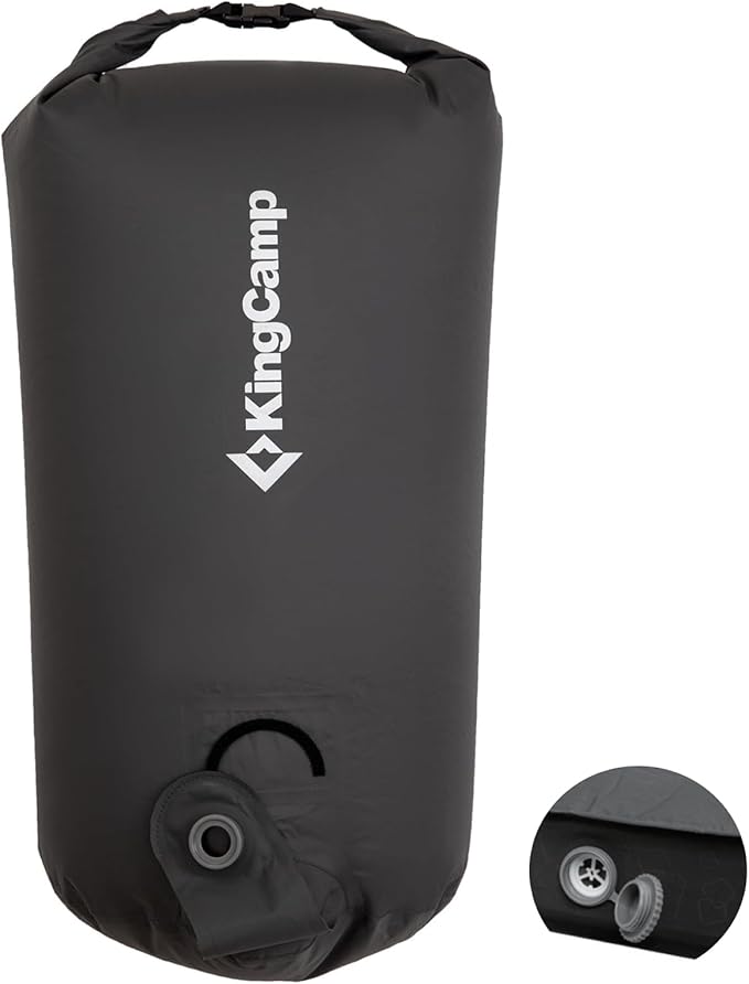 KingCamp Air Pump Sack, Roll Top Compression Pump Bag Ultralight Pump Sack Multi-Use Waterproof Outdoor Dry Bag Storage Bag for Inflation Sleeping Pad, Mattress & Camping Mat