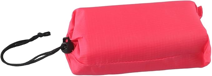 Outside Camping Rain Tarp, Waterproof Portable Tarp Shelter Rain Tarp Sun Shade Shelter for Outdoor Adventures(Rose Red 140x200CM)