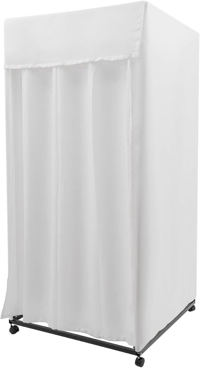 Clothing Store Fitting Room, Dressing Room, Removable Portable Changing Room Tent, Fitting Room for Boutique, Privacy Dressing Room for Indoor Outdoor House Office Shopping Mall (Rectangular-White-B)