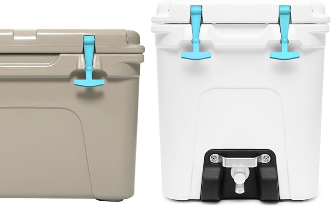 Replacement Lid Latches (2 Pack) Compatible with All Yeti,RTIC, Other Related Hard Coolers,Made of Premium Hard Durable Rubber, Easy to Install