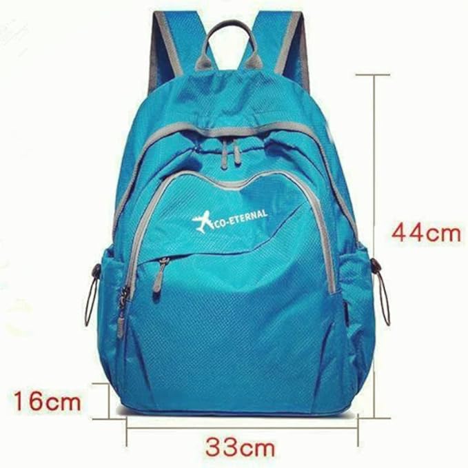 Geboldil Men's and women's leisure waterproof travel backpack. 25L. blue