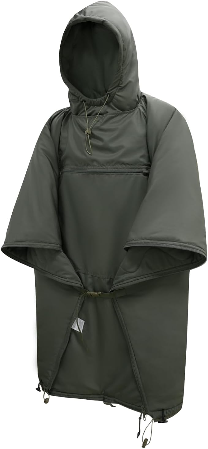 LOOGU Camo Blanket Waterproof Insulation Poncho Liner for Outdoor Camping, Hiking, Hunting, Survival, Backpacking, Picnicking