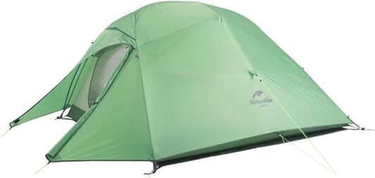 Naturehike 1/2/3Person Lightweight Camping Tent, Waterproof Tent with Inner Tent&Ground Cloth Mat, Portable Backpacking Shelter for Outdoor