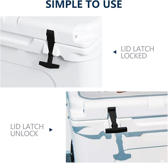 Replacement Lid Latches (2 Pack) Compatible with All Yeti,RTIC, Other Related Hard Coolers,Made of Premium Hard Durable Rubber, Easy to Install