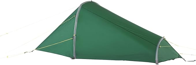 Tatonka Kyrkja 1 Person Tent Waterproof Very Light Tunnel Tent with Small Pack Size Side Entrance and Apse 270 x 125 x 90 cm