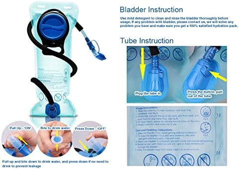 Hydration Backpack Pack, Water Backpack 20L Capacities Included 2L Hydration Bladder, Festival Essential - Rave Hydration Pack Hydropack Hydro for Hiking, Festival Gear
