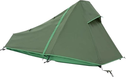 4-Season Ultralight Single Person Tunnel Tent - Waterproof Hiking Backpacking Sleeping Bag Camping Travel Shelter