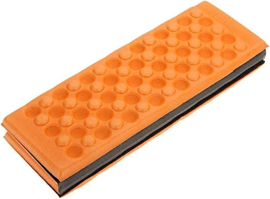Orange Foldable Portable Outdoor Camping Hiking Picnic Waterproof Foam Cushion Pad Foam Sleeping Mats for Camping, Camping Mattress Sleeping Bags and Camp Bedding