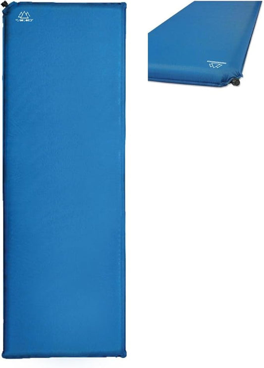 MOUNTAIN SUMMIT GEAR Self-Inflating Camp Pad - 2.5 Inches Thick (Air Mattress Camping Accessory Made by Caddis Sports)