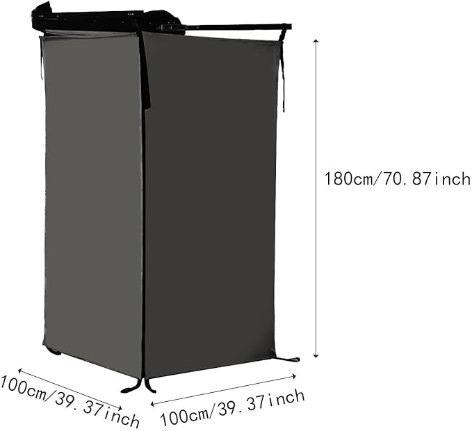 Vehicle Side Shower Tent Changing Dressing Room Hiking Outdoor Shower Room Toilet Stall for Long Road Trips Restroom SUV Van