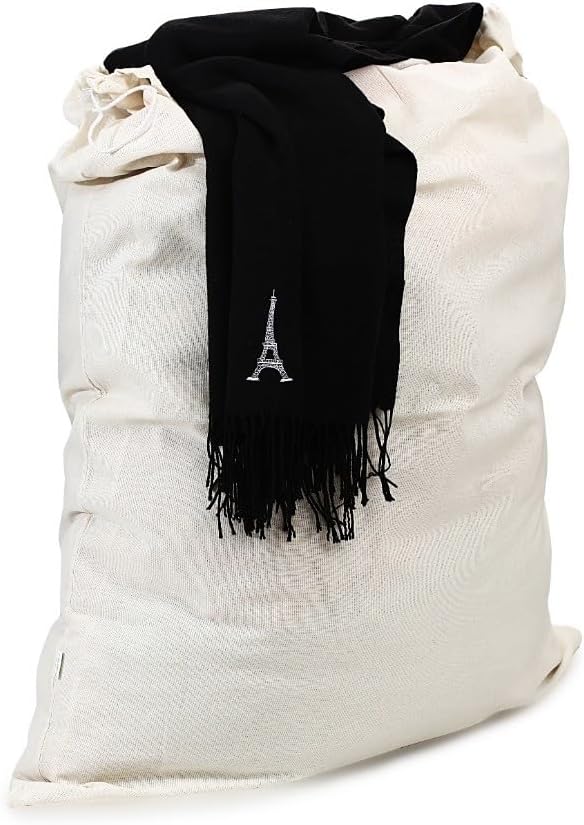 2-Pack Extra Large Reusable Cotton Muslin Storage Bags with Drawstrings – Heavy-Duty Laundry Bags, Multi-Use for Bulk Food, Vegetables, Fruits, Snacks, and More – 28x36 Inches (White)