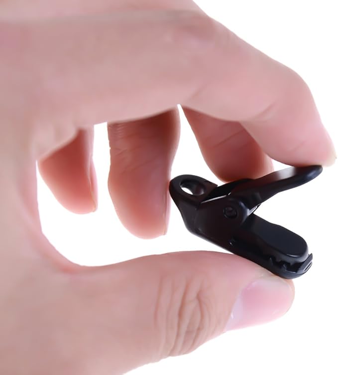 20 Pack Small Tarp Awning Clamp Set - Black Tarp Clips Jaw Tent Snaps for Camping