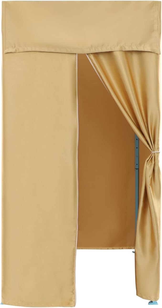 Portable Privacy Dressing Room Folding Fitting Room Portable Dressing Room Freestanding Foldable Changing Room with Curtain for Indoor Fashion Photoshoots, Camping, Or Pool