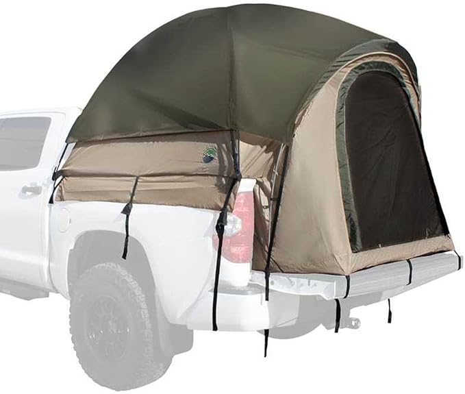 Overland Vehicle Systems LD TACT Truck Bed Tents - Tan Body & Green Rainfly