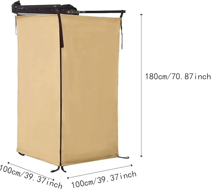Vehicle Side Shower Tent Changing Dressing Room Hiking Outdoor Shower Room Toilet Stall for Long Road Trips Restroom SUV Van