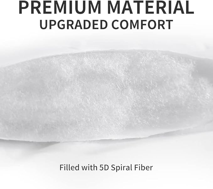 SLEEP ZONE Cooling Mattress Topper Short Queen Mattress Pad, Quilted Fitted Mattress Cover, Machine Washable, Soft Fluffy Mattress Protector, Deep Pocket 8~21 inch(White, Short Queen)