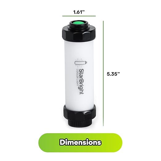 StarBright Rechargeable Cooler Light with USB Charging - Cooler Light for YETI, RTIC, Igloo, Coleman - Waterproof LED - No Installation Required - 5.35x1.61x5.35 Inches - Durable for Outdoor Use