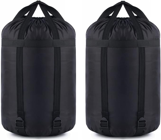 MOOCY Compression Stuff Sack, 12L/45L Sleeping Bag Cover Sack Sleeping Bags Storage Stuff Sack Organizer - Great Sleeping Bags Clothes Camping Hiking Backpacking
