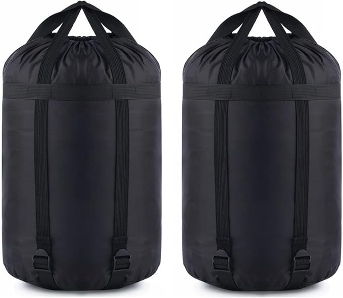 MOOCY Compression Stuff Sack, 12L/45L Sleeping Bag Cover Sack Sleeping Bags Storage Stuff Sack Organizer - Great Sleeping Bags Clothes Camping Hiking Backpacking