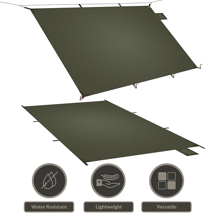Onewind Tent Footprint, 4000mm Waterproof Rate PU Coating, 98" *55" Ultralight Camping Tarp Tent Floor Ground Sheet with Carry Bag for Backpacking, Hiking, Camping, Picnic, Ground