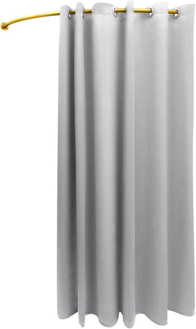 U-Dressing Room Privacy Protection Fitting Room Divider - C-Shaped Grey