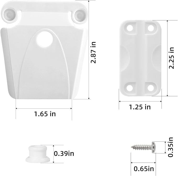 Cooler Hinge and Latch Replacement Kit for Igloo,Repair and Replace Cooler Components,4 Hinges and 2 latches