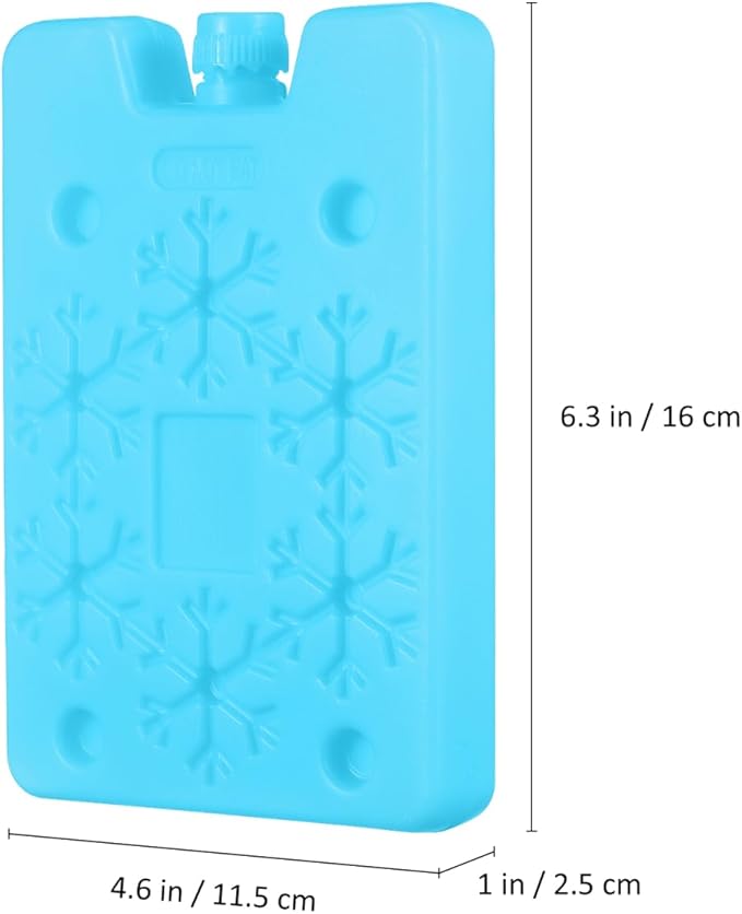 4pcs Ice Packs for Coolers, Refreezable Reusable Cooler Ice Pack, Icepacks for Bento Shipping Beach
