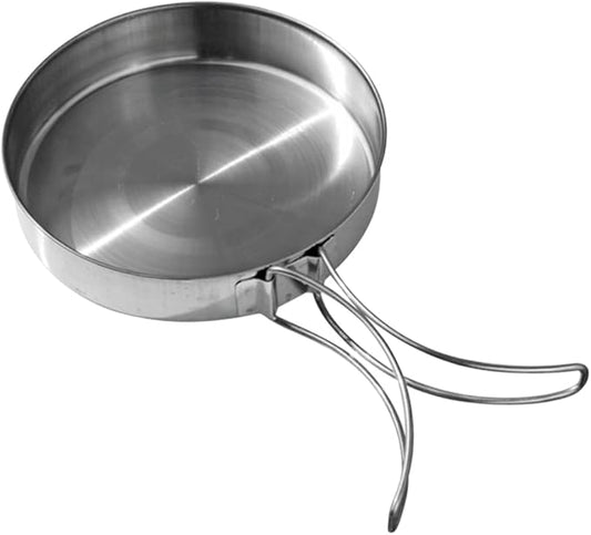 VANZACK Outdoor Pan Camping Cooking Pot Backpacking Cookware Outdoor Cookware Cooking Pan Camp Bbq Frying Portable Cutlery Cooking Utensil Non-stick Portable