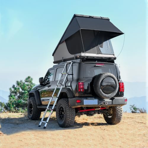 Rooftop Tent Hard Shell Roof Top Tent Hardshell Suitable for Jeep SUV Truck Van,Camping Car Roof for 2-3 Person